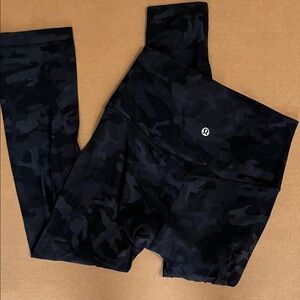 lululemon athletica Black Camo Leggings